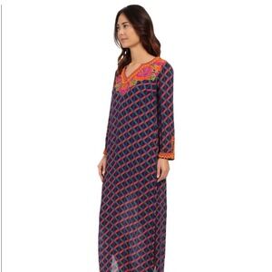 Trina Turk Women's  Cover Up Dress Size XS Sleeveless Swimwear Colorful Maxi